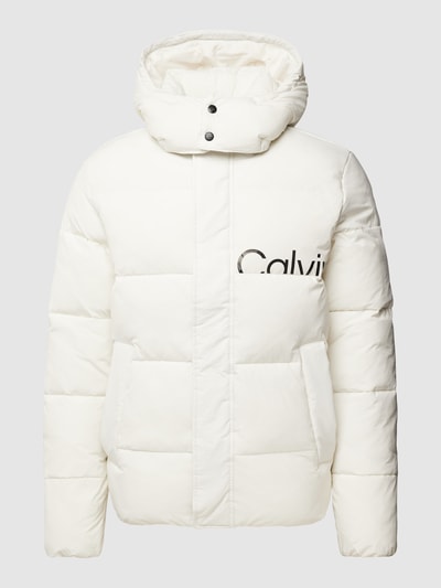 Calvin Klein Jeans Jacke mit Label-Print Offwhite 2