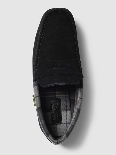 Barbour Penny loafers met schachtbrug, model 'PORTERFIELD' Zwart - 4