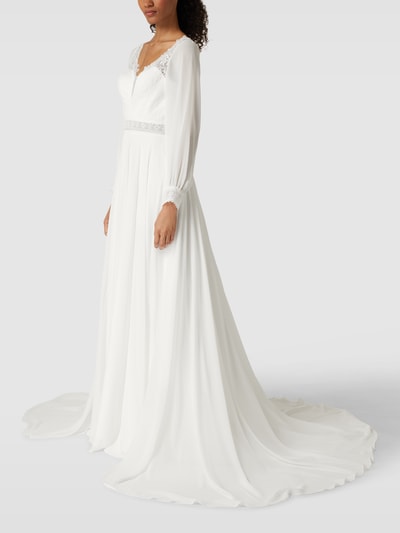 Luxuar Bruidsjurk met kant Offwhite - 1
