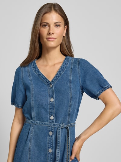 Vero Moda Regular Fit Jeanskleid aus Baumwoll-Viskose-Mix Modell 'JANET' Jeansblau 3