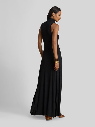 Lauren Ralph Lauren Nauwsluitende avondjurk met hoge kraag BLACK - 5