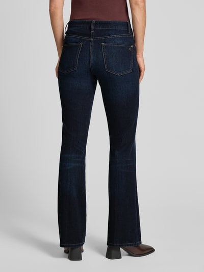 Cambio Flared jeans met steekzakken, model 'PARIS' Donkerblauw - 5