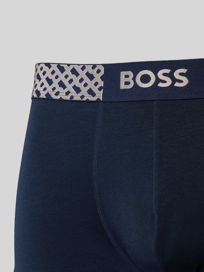 BOSS Boxershort met elastische band met logo in een set van 3 stuks Zwart - 2