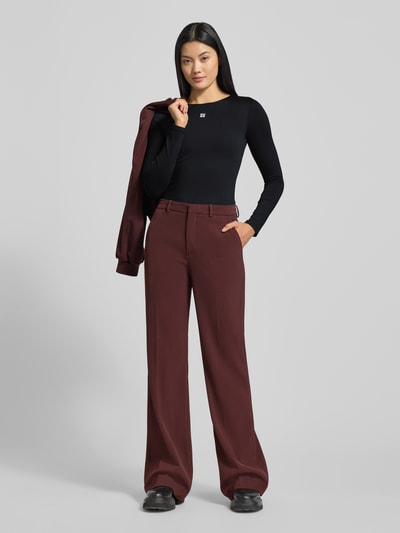 HUGO Slim fit shirt met lange mouwen van elastische jersey, model 'DASIIA' Zwart - 1