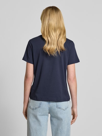 Gant T-Shirt mit Label-Print Marine 5