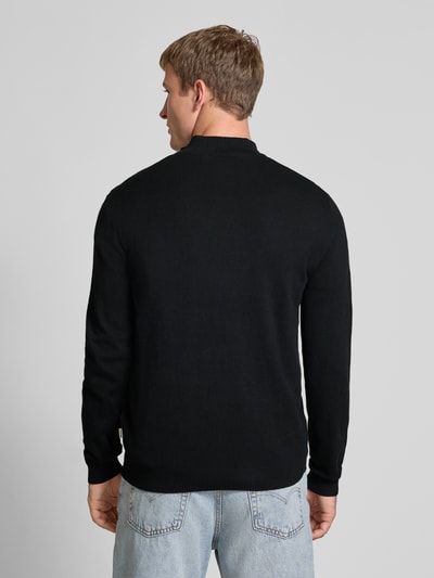 Only & Sons Regular fit schipperstrui van een mix van katoen en viscose, model 'LOUI' Zwart - 5