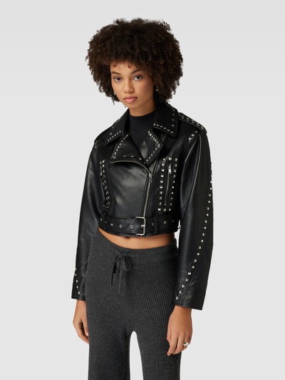 ONLY Bikerjacke in Leder-Optik Modell 'SIA' Black 4