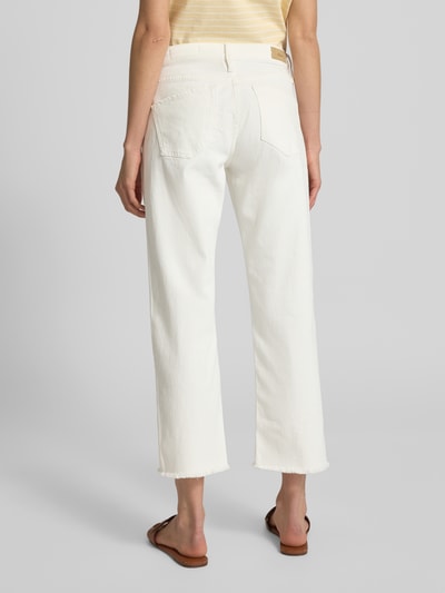 s.Oliver RED LABEL Straight fit jeans van katoenmix, model 'KAROLIN' Wit - 5