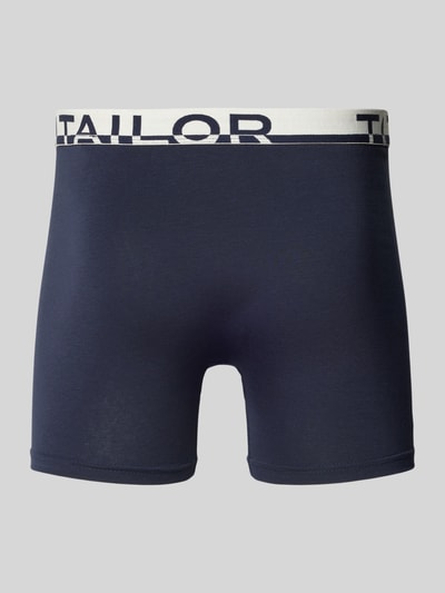 Tom Tailor Slim Fit Trunks mit Label-Schriftzug am Bund Marine 3