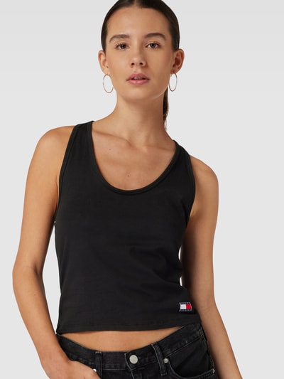 TOMMY HILFIGER Tanktop met racerback, model 'HERITAGE' Zwart - 3