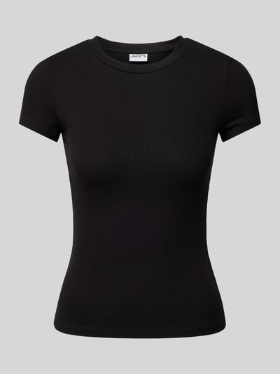 Jake*s Casual T-Shirt mit Rundhalsausschnitt Black 2