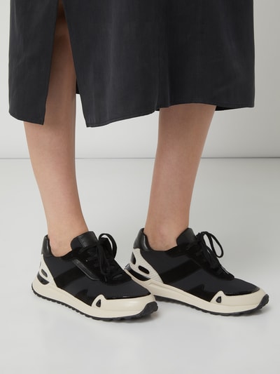 MICHAEL Michael Kors Sneakers van scuba met leren garnering, model 'Monroe'  Zwart - 3