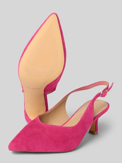ALMA EN PENA Pumps mit Pfennigabsatz Fuchsia 4