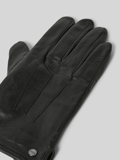 EEM Rękawiczki z imitacji skóry Czarny 3