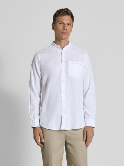 Christian Berg Men Regular fit vrijetijdsoverhemd met borstzak Wit - 4