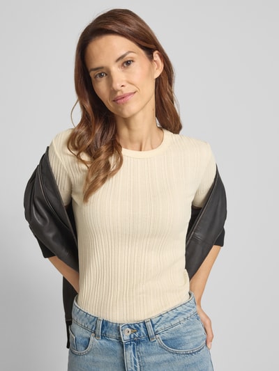 Drykorn T-shirt met ronde hals, model 'KOALY' Offwhite - 3