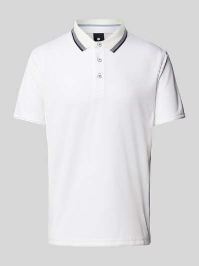 LUHTA Regular Fit Poloshirt im Double-Layer-Look Modell 'KUORTTI' Weiss 2