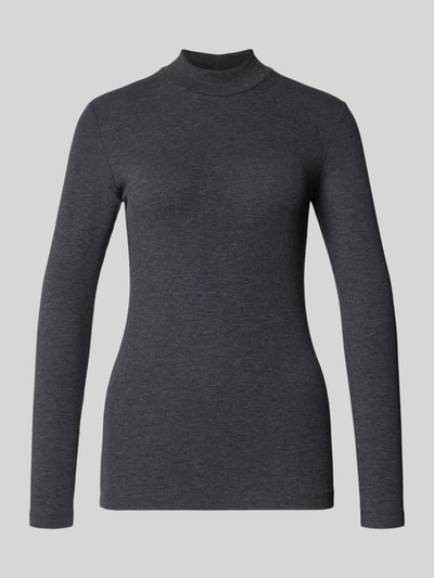 Marc O'Polo Regular Fit Langarmshirt aus Baumwoll-Mix Dunkelgrau 2
