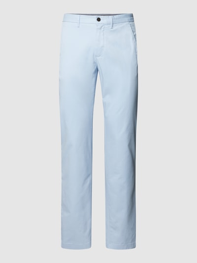 Tommy Hilfiger Chino met Franse steekzakken, model 'DENTON' Lichtblauw - 2