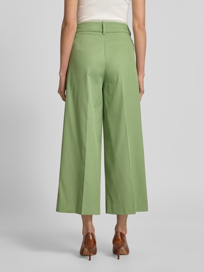 More & More Spodnie materiałowe z szeroką, skróconą nogawką Zielony 5