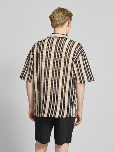 Only & Sons Regular fit vrijetijdsoverhemd met reverskraag, model 'DANI' Zwart - 5