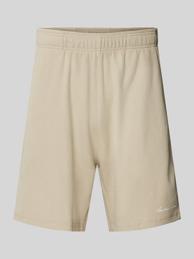 ANOTHER COTTON LAB Relaxed Fit Shorts mit Strukturmuster Offwhite 1