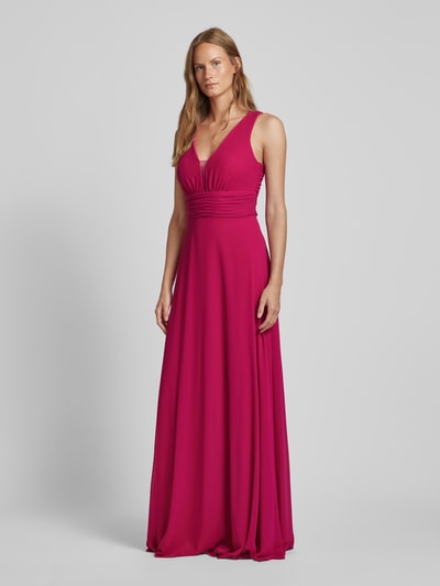 TROYDEN COLLECTION Abendkleid mit Herz-Ausschnitt Pink 1