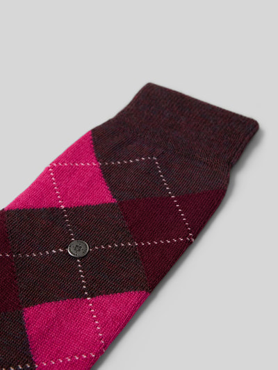 Burlington Socken aus Schurwolle-Mix Modell 'Marylebone' Bordeaux 2