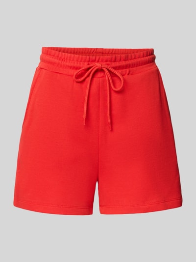 Produktfoto, Regular Fit Sweatshorts aus Baumwoll-Mix Modell 'CHILLI' von Pieces, Optik: Unifarben, elastischer Bundabschluss mit Tunnelzug, seitliche Eingrifftaschen, Materialverarbeitung: Sweat, für Damen