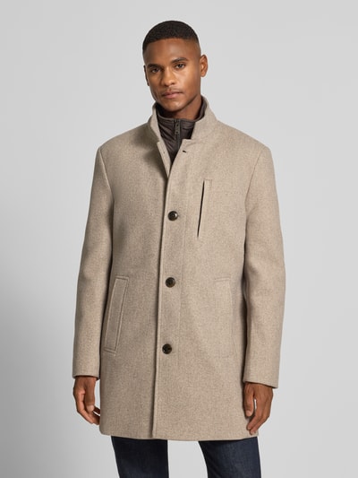 Roy Robson Lange jas in 2-in-1-look met opstaande kraag Beige - 4