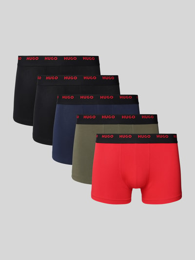 HUGO Trunks mit Label-Bund im 5er-Pack Marine 1