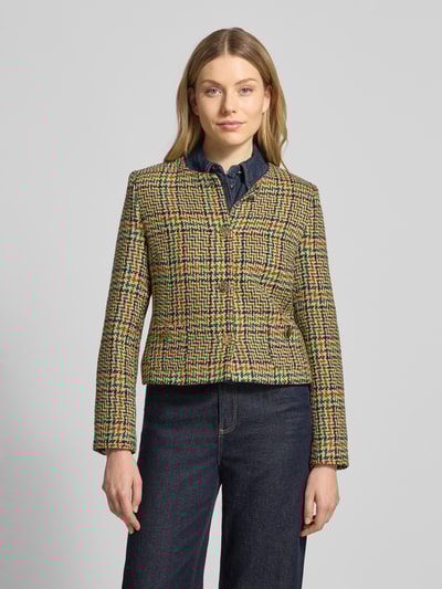 Christian Berg Woman Selection Regular fit blazer met wol Groen - 4