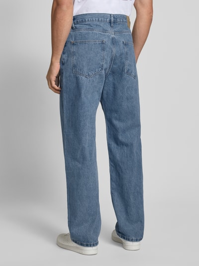 REVIEW Baggy fit jeans in 5-pocketmodel Blauw - 5