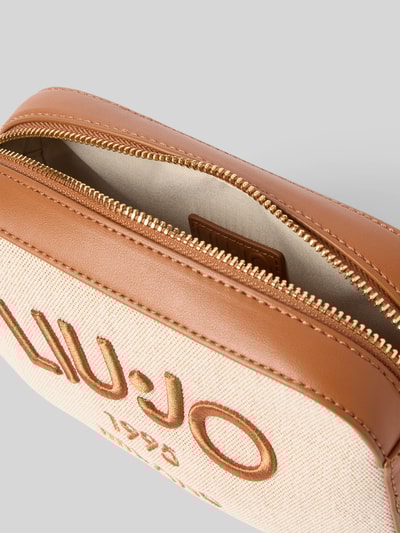 Liu Jo White Umhängetasche mit Label-Stitching Modell 'BENA' Cognac 5