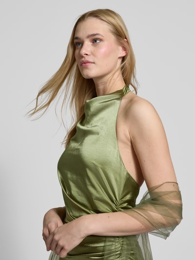Unique Abendkleid mit Neckholder Schilf 3