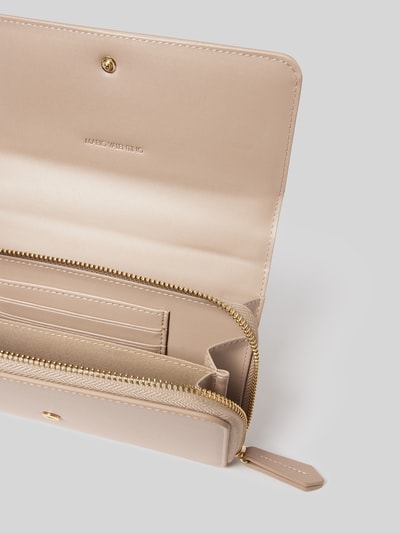 VALENTINO BAGS Umhängetasche mit Steppnähten Modell 'ZERO' Beige 4