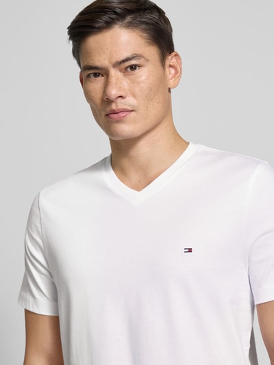 Tommy Hilfiger Regular Fit T-Shirt aus reiner Baumwolle Weiss 3