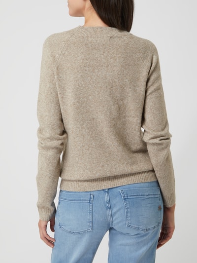 Vero Moda Pullover mit Stretch-Anteil Modell 'Doffy' Beige Melange 5