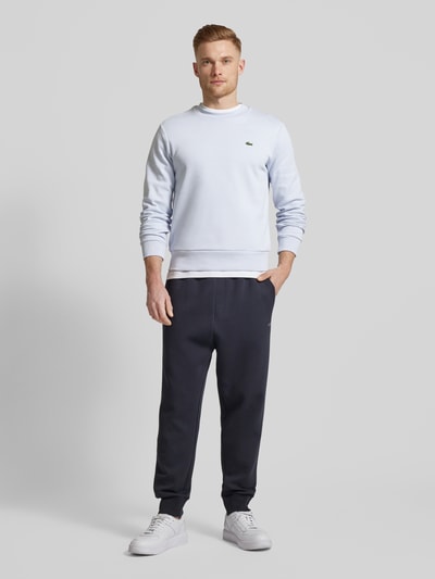 Lacoste Sweatshirt met logopatch Lichtblauw - 1