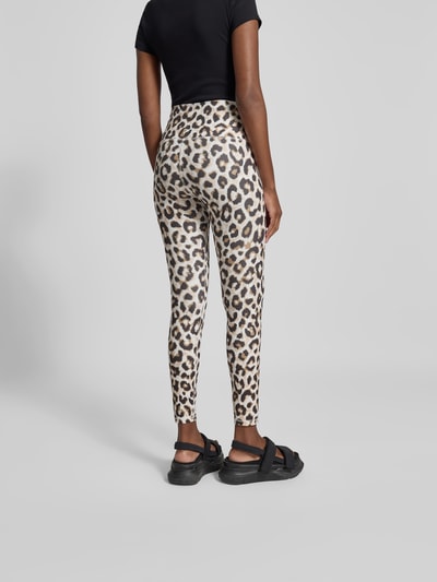 Juvia Leggings mit Allover-Animal-Print Ecru 5