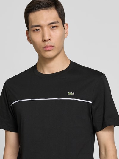 Lacoste T-Shirt mit Logo-Badge Black 3
