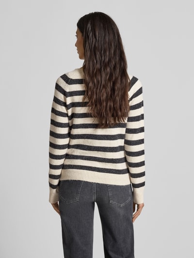 Vero Moda Regular Fit Strickpullover mit Raglanärmeln Modell 'DOFFY' Beige 5