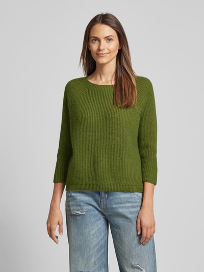 Weekend Max Mara Strickpullover mit Rundhalsausschnitt Modell 'XENO' Gruen 4