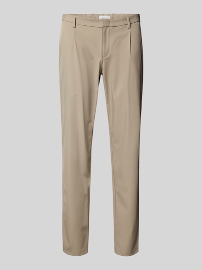 Roy Robson Slim Fit Chino mit Bundfalten Beige 2