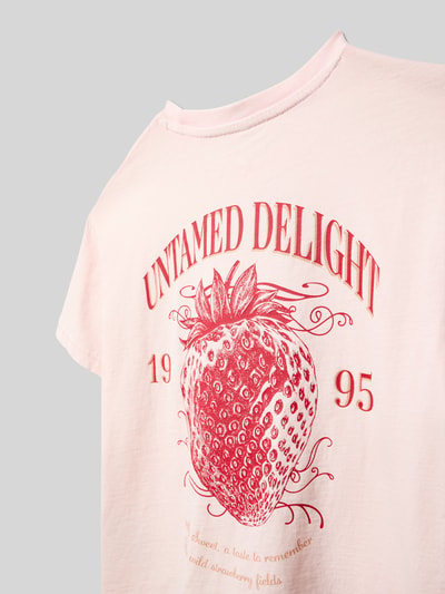 ONLY Regular Fit T-Shirt aus reiner Baumwolle Modell 'SARA' Hellrosa 2