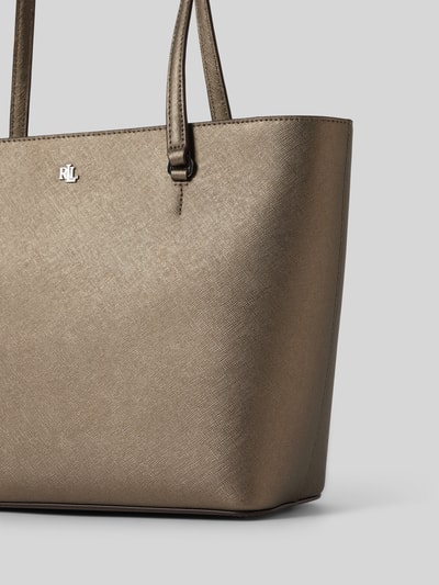 Lauren Ralph Lauren Shopper mit Logo-Applikation Modell 'KARLY' Silber 2