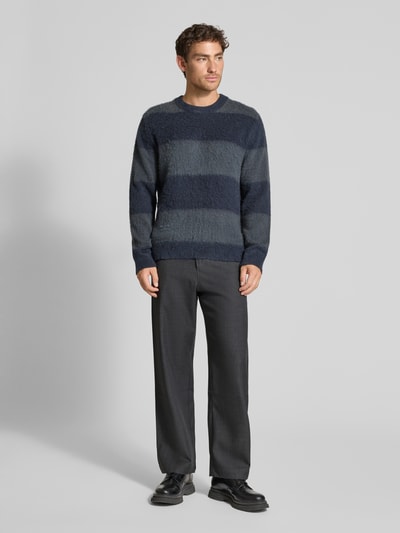 Wood Wood Broek van wolmix met achterzakken, model 'Henry trousers' Middengrijs - 1