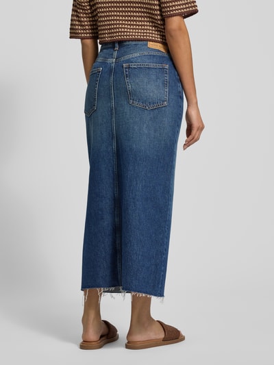 Polo Ralph Lauren Midi-Jeansrock im Used-Look mit Gehschlitz Jeansblau 5