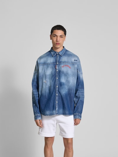 Dsquared2 Jeanshemd mit Kentkragen Jeansblau 4