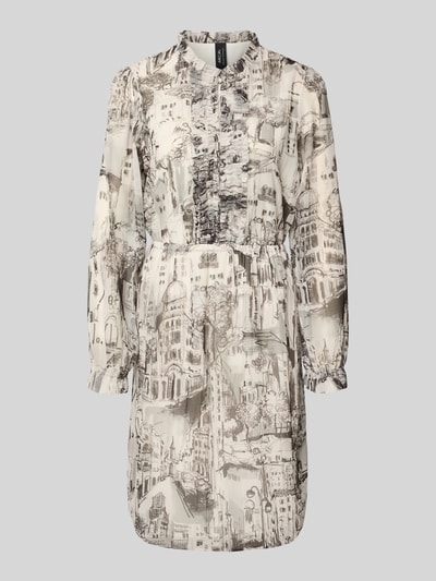 Marc Cain Knielanges Kleid mit Rüschen Sand 2